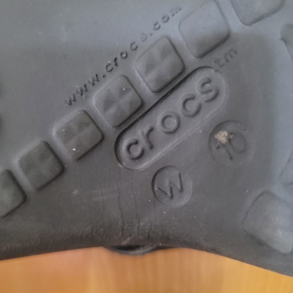Black Crocs Sandals Sz 10